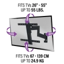 SMF421, Fits TVs 26"-55" and up to 55lbs.