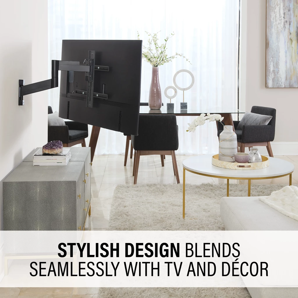 SMF421, Stylish design blends seamlessly with TV and decor