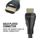 SS21HDMI3, Gol plated connector